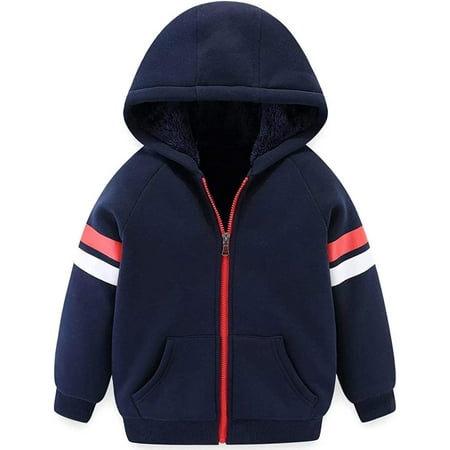 

Toddler Youth Boys Girls Dinsosaur Sherpa Fleece Lined Jacket 2-14 Years