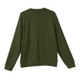 thumbnail image 7 of Men's Round Neck Long Sleeve Ribbed Knit Pullover, Sweater for Cold Weather, Indoor Warmth and Everyday Essentials,Green,2XL, 7 of 7