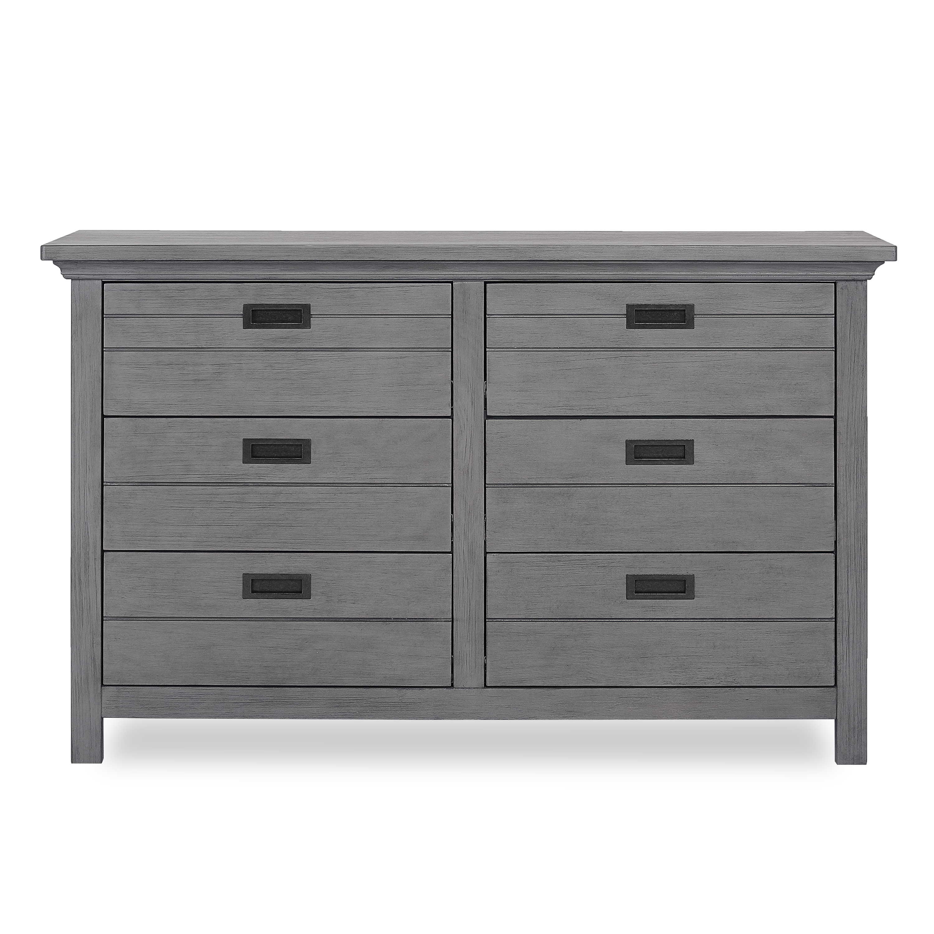 Evolur Waverly 6 Drawer Double Dresser Rustic Gray - image 3 of 3