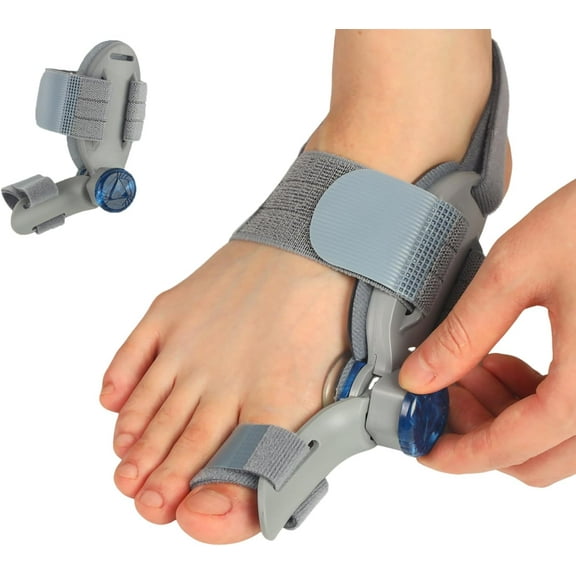 Bunion Corrector for Women Men Big Toe,Adjustable Knob Bunion Corrector for Bunion Relief,Bunion Fix with Bunion Silicone Pad,Suitable for Left and Right Feet(1PCS)