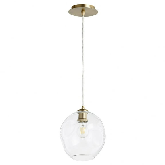 Quorum Lighting - Numen - 1 Light Pendant-Aged Brass Finish    -Traditional