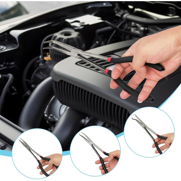 GHRTGR-4-Piece 11" Extra Long Needle Nose Pliers Set With Insulated