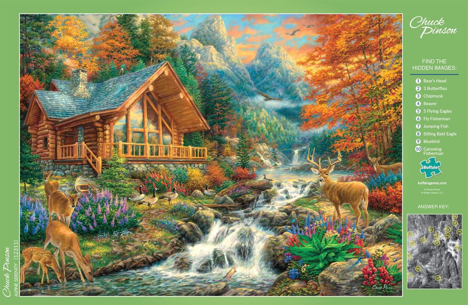 Buffalo Games - Chuck Pinson - Alpine Serenity - 1000 Piece Jigsaw Puzzle