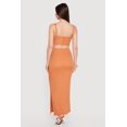 thumbnail image 3 of Women's O Ring Cutout Bustier Maxi Dress with Side Slit, 3 of 3