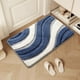thumbnail image 3 of Alfombra de baño, 24x16 pulgadas, suave y absorbente, fibra fina, antideslizante, lavable a máquina, uso en el hogar, antideslizante, 40*60CM, azul, 3 of 6
