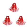 thumbnail image 3 of ZheElen Cloth Lightweight Portable Scarf Versatile For Wide Application And Easy Matching With Floral red 3Set, 3 of 6
