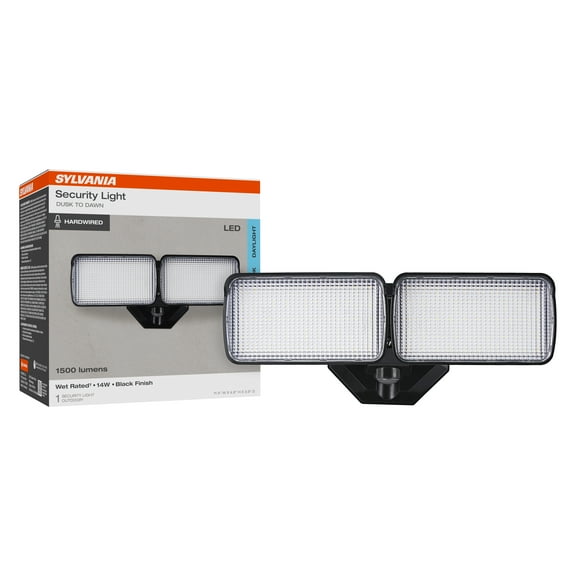 Sylvania 14W Dusk to Dawn Security LED Light, Hardwired, 1500 Lms, Daylight, 1 PK