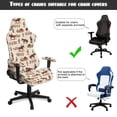 thumbnail image 6 of Binienty Western Horse Computer Chair Seat Slipcovers Easy Installation Computer Chair Covers for Seat Cushion 4 PCS Scratchproof Office Desk Chair Cover, 6 of 8