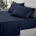 thumbnail image 2 of The Great American Sore King Size Bed Sheet Set Stripe Navy Blue Hotel Luxury Bed Sheets - Extra Soft - Deep Pockets - Easy Fit - Breathable & Cooling Sheets, 2 of 4