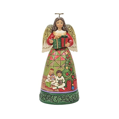 Enesco Jim Shore Heartwood Creek Christmas Morning Angel Figurine 6.3 in 6011163