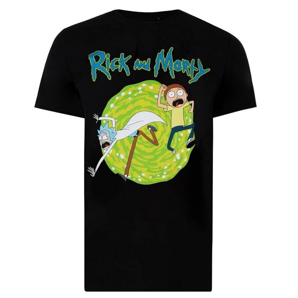 Rick And Morty - Camiseta Portal para Hombre (Negro)