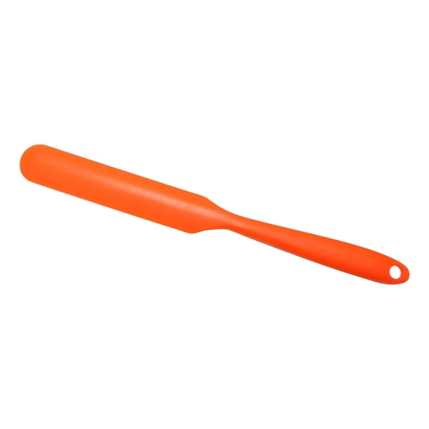 Espátula de silicona resistente al calor Raspador flexible antiadherente | Herramienta de mezcla para hornear y cocinar | Mango ergonómico | Fácil limpieza | Grado alimenticio | 9.65x0.98 pulgadas