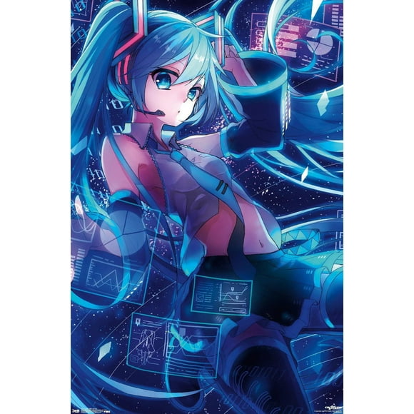 Hatsune Miku - Screens Wall Poster, 22.375" x 34"