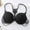 Black, variant on skpabo Front Fastening Bras for Women Non Wired Post Surgery Soft Cotton Lycra Bra Front Buckle Back Bra Sexy Gathering Up Support Summer Backless With No Trace Bra With Steel Ring