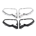 thumbnail image 4 of 2Pcs Motorbike Mirror Mount Cover Base Fairing Trim Decoration For Honda Goldwing 1500 GL1500SE GL1500I 88-00 Black/Chrome, 4 of 7