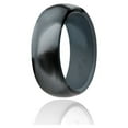 thumbnail image 2 of SHOWERORO 4PCS Simple Couple Rings Silicone Black Electricity Insulation Swimming, 2 of 8