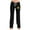 Black, variant on Puntoco Pants for women Ladies' Easter Printed Double Pocket Drawstring Pants Red XL(XL)
