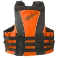 thumbnail image 2 of Hardcore Water Sports Adult Fully Enclosed Neoprene and Polyester Life Jacket Vest (Neon Orange), 2 of 11