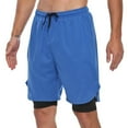 thumbnail image 3 of FEDTOSING Men's 2 in 1 Running Shorts Quick Dry Workout Athletic Shorts with Pocket Blue,up to 3XL, 3 of 7