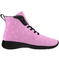 thumbnail image 4 of Aidianart Womens Breast Cancer Awareness Butterfly High Top Shoes High Top Sneakers Size 9, 4 of 5