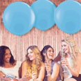 thumbnail image 4 of PMU Premium Latex Balloons - Jumbo Size Balloons for Birthdays, Wedding Parties, Baby Shower, Indoor & Outdoor Party Events & Decoration Supplies - Made in USA, 36 Inch Azure Blue, Pkg/2, 4 of 7