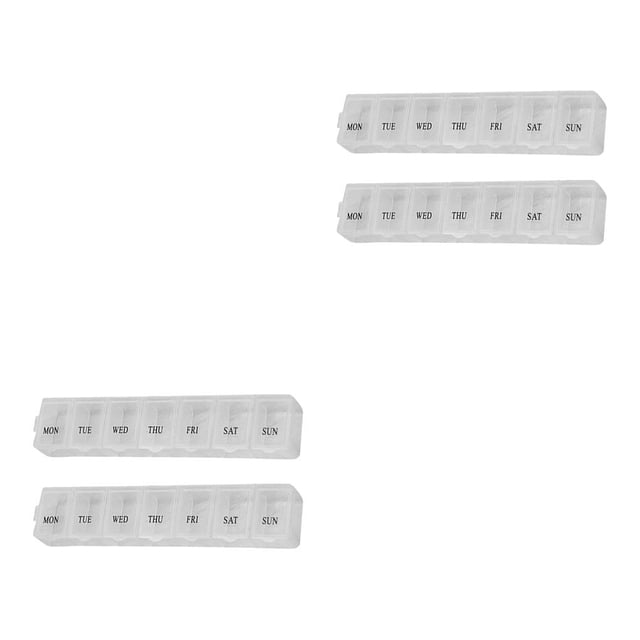 Yuarrent 2 piezas pastillero portátil tableta contenedor organizador mochilero caja Type6 NO6