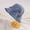 Dark blue, variant on Women Vintage Denim Bucket Hat Bow Wide Brim Foldable Sun Hat Summer
