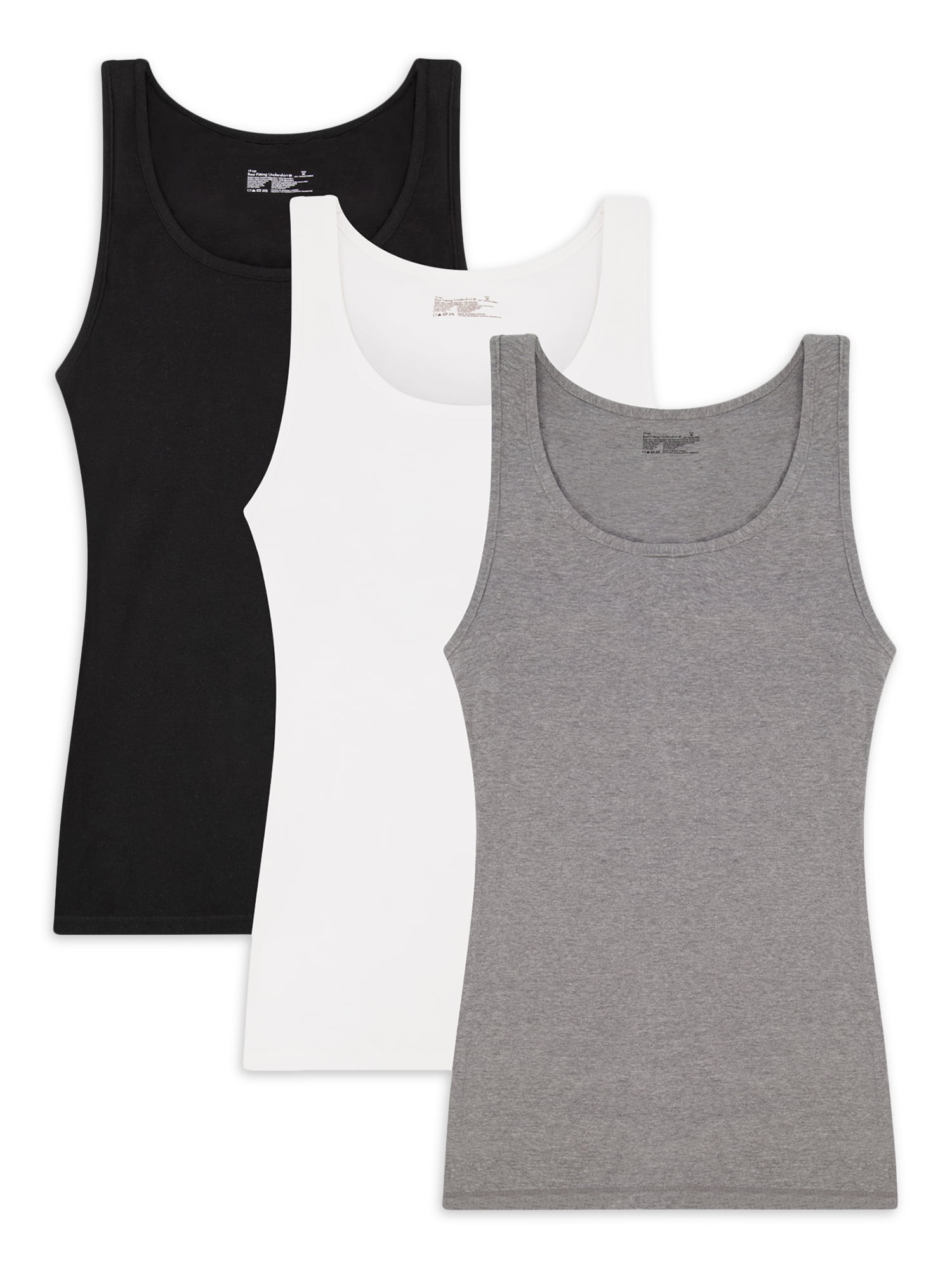 Best Fitting Panty Everyday Tank Top, 3 Pack - Walmart.com