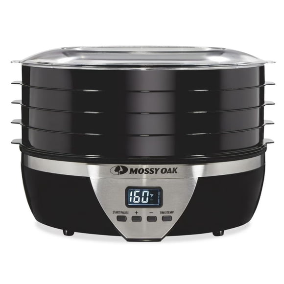 Deshidratador Eléctrico de Alimentos Mossy Oak de 4 Bandejas con Temporizador Digital y Termostato Ajustable 500W
