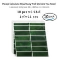 thumbnail image 5 of DEWOO Peel and Stick Backsplash - 10 Sheets of 12"×12" - 3D Adhesive Peel and Stick Tile Backsplash for Kitchen, Bathroom, Wall Tile, Emerald Green, 5 of 11