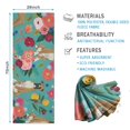 thumbnail image 2 of BoxerDog and Pioneer Flower Hot Yoga Mat Towel Non Slip for Hot Yoga - Quick-Drying Yoga Mat Cover with 4 Corner Pockets with Travel Bag - Hot Yoga Towel Non Slip Grip Moisture Wicking Sweat 70"x26", 2 of 6