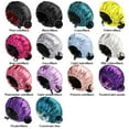 thumbnail image 2 of Gorro térmico de acondicionamiento profundo Gorro térmico apto para microondas para peinar y tratar el cabello con vapor Gorro de vapor Terapia de cuidado capilar con vapor negro + rojo, 2 of 5