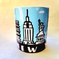 thumbnail image 5 of Hand Crafted New York City Skyline showing iconic buildings souvenir ceramic mug, 5 of 8