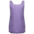 thumbnail image 4 of Lindreshi Camisole Tops for Women 2024 Fashion Women Summer Solid Round-Neck Sleeveless Casual Camis Tank Top, 4 of 8