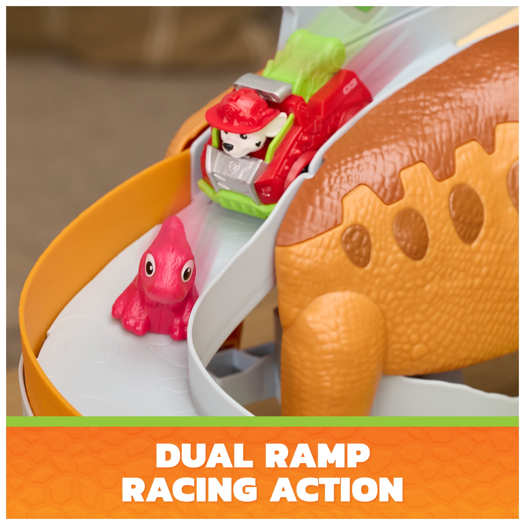 PAW Patrol: The Dino Movie Lift & Race Dino Playset, Ages 3+
