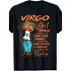 thumbnail image 1 of Stylish, Virgo Girl Knows More Than She Says" - Black Women's T-Shirt, 100% Cotton, 180g, Vintage-Inspired Design with Empowering Quote, Short Sleeves, Round Neck, Made in USA, 1 of 5