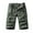 Mens Shorts Army Green, variant on M-5X Plus Size Mens Big & Tall Cargo Shorts with Pockets and Belt Elastic Waist Straight Leg Classic Solid Hiking Fishing Bermuda Short