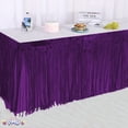 thumbnail image 7 of PMU Fringe Table Skirt (Purple) 9 ft x 29 inches Pkg/12, 7 of 7