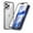 Silver, variant on Dteck Compatible with iPhone 13 Pro Max Magnetic Case, Double Sided Clear HD Tempered Glass Screen Protector Magnet Metal Bumper Magnetic Absorption Phone Case for iPhone 13 Pro Max,Light Blue