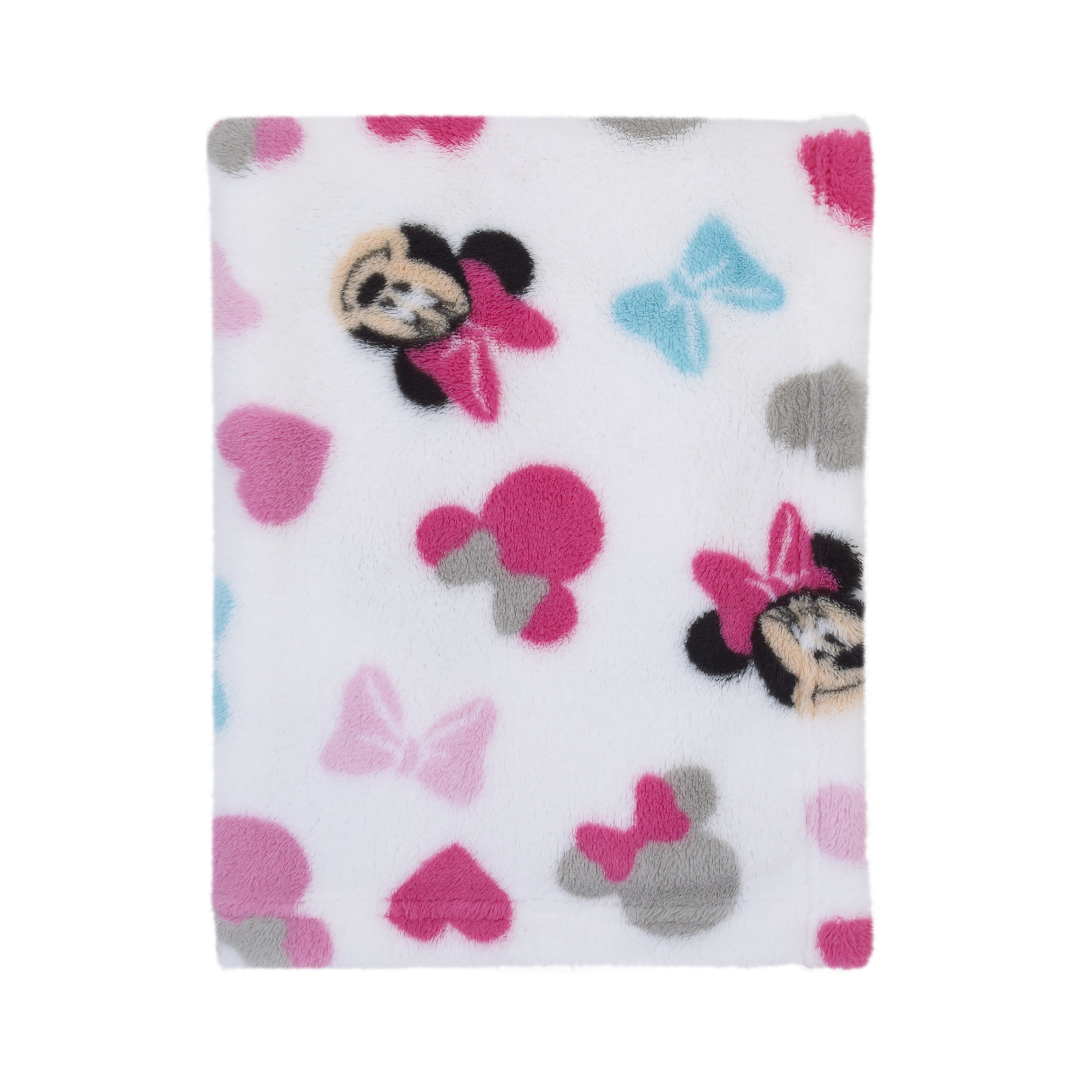 Disney Minnie Mouse Baby Girls Newborn Soft Fleece Blanket Pink 75x100cm 