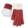 thumbnail image 4 of RXIRUCGD Gants Tricotés d'Hiver pour Femmes avec Impression Tactile Chaude (Rouge), 4 of 5