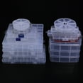 thumbnail image 4 of 1Pc Multifunctional Clear Plastic Organizer Box with Grids Container Craft Storage for Beads Organizer Art DIY Jewelry 6 Grids(CR06), 4 of 6