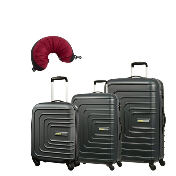 American Tourister Sunset Cruise 4 Piece Bundle | 20", 24", 28", Travel Pillow