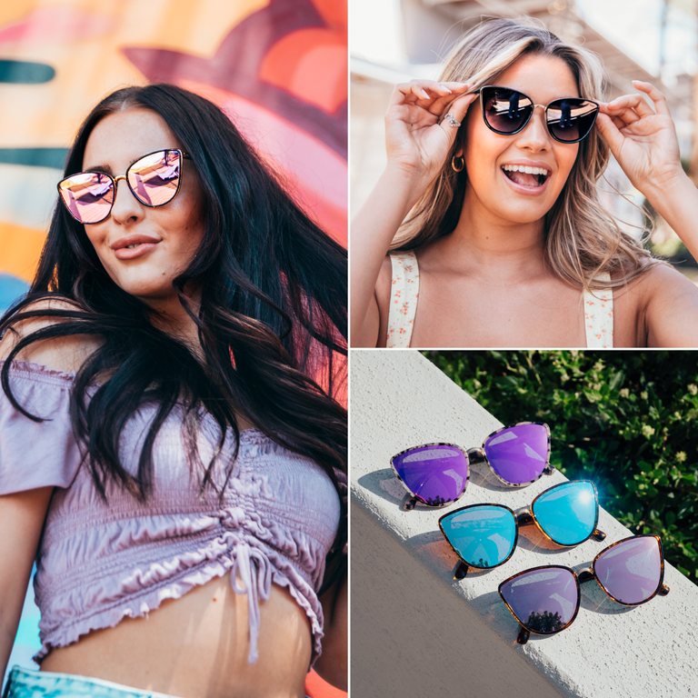 WearMe Pro - Oversized Flat Lens Fashion Designer Inspired Aviator  Sunglasses