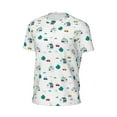 thumbnail image 6 of Wukai Cartoon House Car Print Men's Short-Sleeved Mesh T-Shirt,Quick-Dry Short Sleeve Workout T-Shirt-X-Small, 6 of 8
