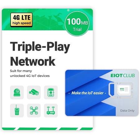 Data Only Prepaid SIM Card Kit for AT&T/T-Mobile/Verizon