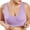 Light Purple, variant on Spdoo Compression Wirefree High Support Sports Bra Removable Padded Racerback Bras for Women Plus Size Everyday Wear, Exercise and Offers Back Support