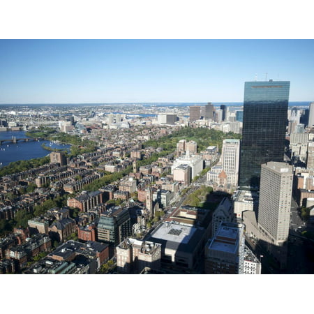 Aerial View of Boston From the Prudential Sky Walk, Boston, Massachusetts, New England, USA Print Wall