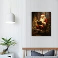 thumbnail image 3 of Nawypu  Vintage Christmas Canvas Wall Art, Santa Claus Reading Booking Pictures for Wall Decor, Merry Christmas Poster Hobby Lobby Santa Picture, Xmas Wall Decorations Gifts, 3 of 4