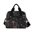 thumbnail image 2 of Insulated Crossbody Lunch Bag 10L Lunch Tote with Adjustable Shoulder Strap for Work Office Picnic Mushrooms and Plants Pattern, 2 of 6